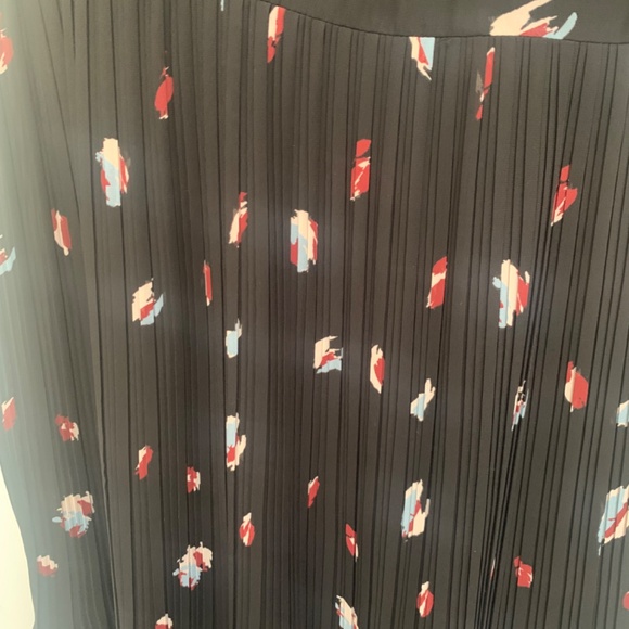 ASOS Selected Femme Printed Dress With Pleated Skirt - Black / EU 36 - Picture 4 of 7